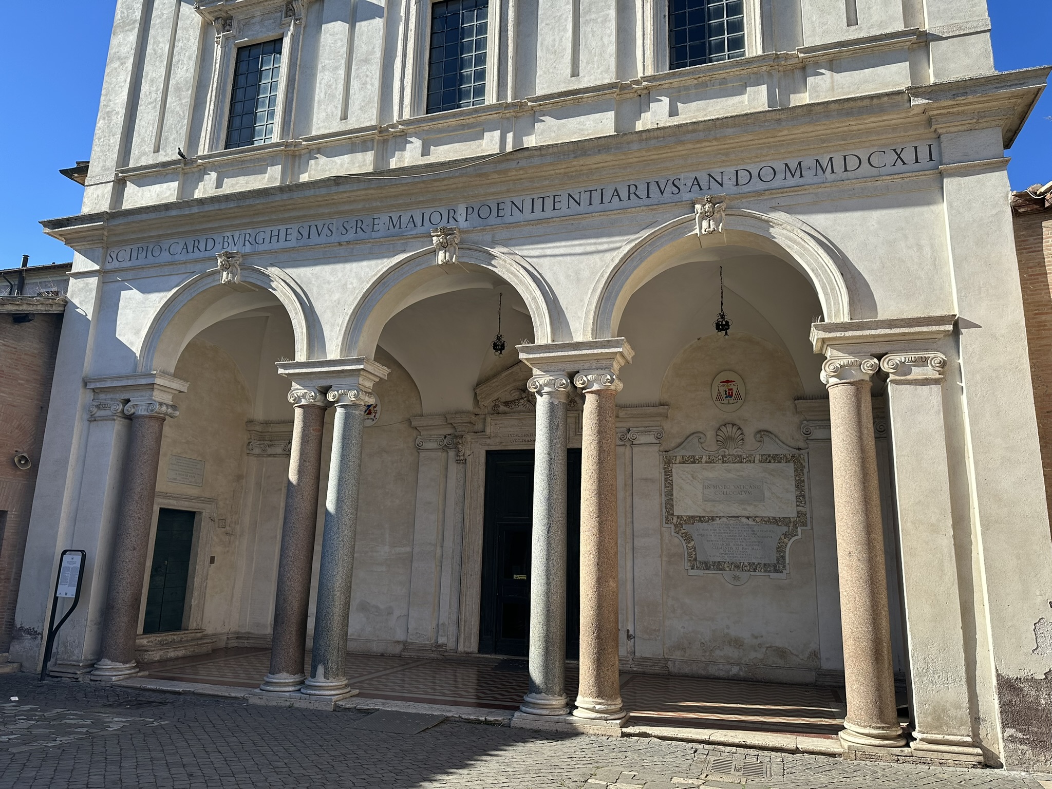 Exterior of the Basilica of San Sebastiano fuori le Mura on the Appian Way in Rome
