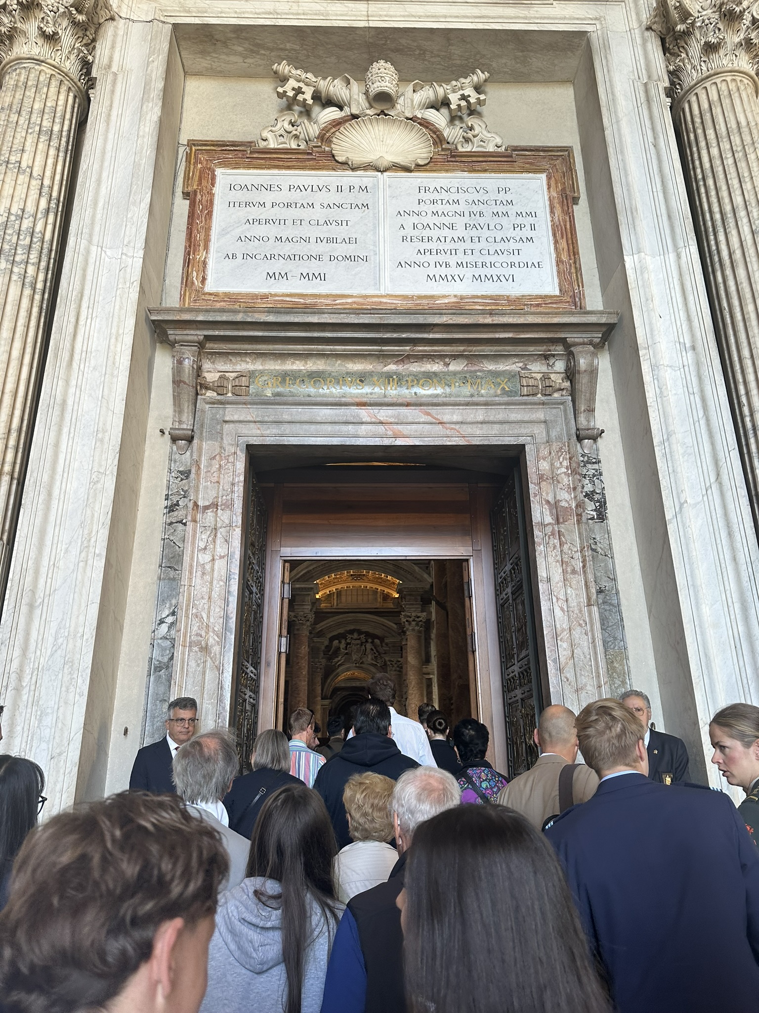 Holy Door at St. Peter's Basilica during Rome's 2025 Jubilee